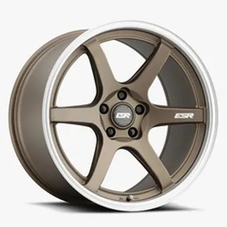 ESR APX6 18.0x10.5 ET22 5x115  / 72.56 (Custom Drill) - Matte Bronze - Machined Lip